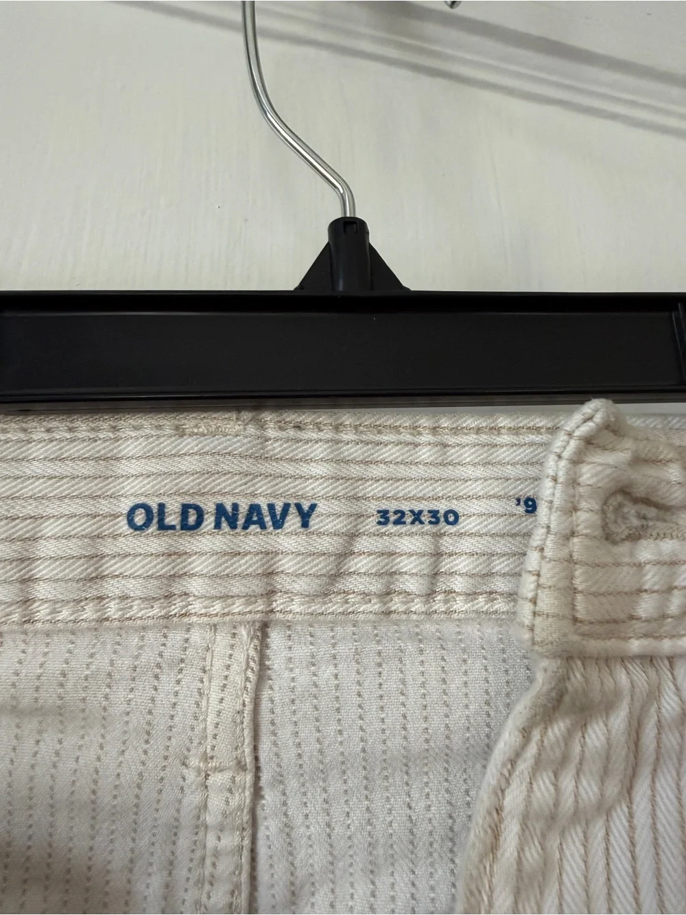 Men's Work Pants in Light Beige Old Navy size 32 x 30 ‘90s straight built flex